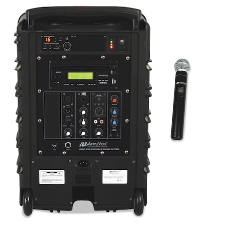 Amplivox Sound Systems Titan Wireless Portable PA System, 100W Amp SW800